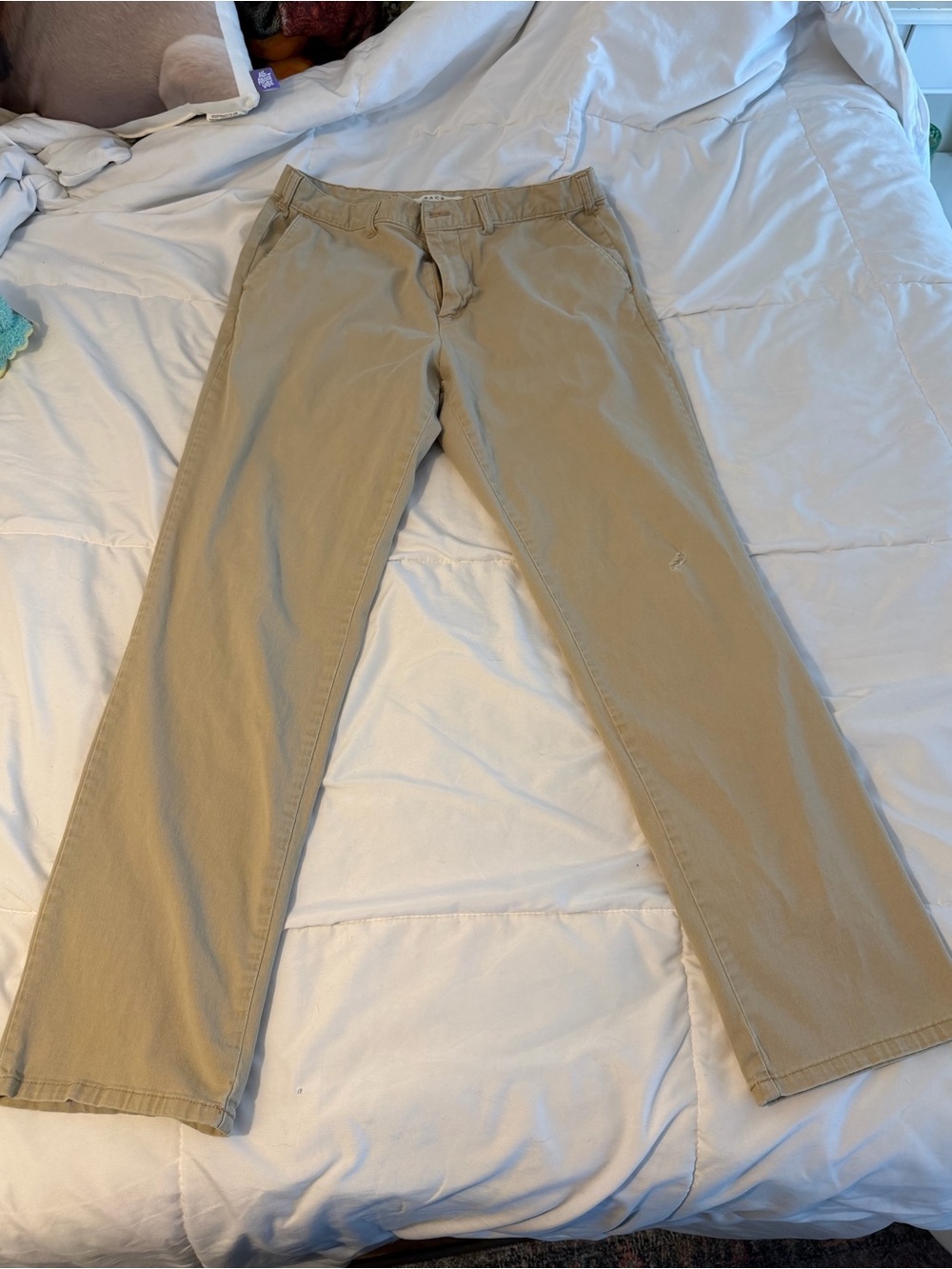 Pacsun men’s slim fit chino khaki tan workwear casual straight leg pants